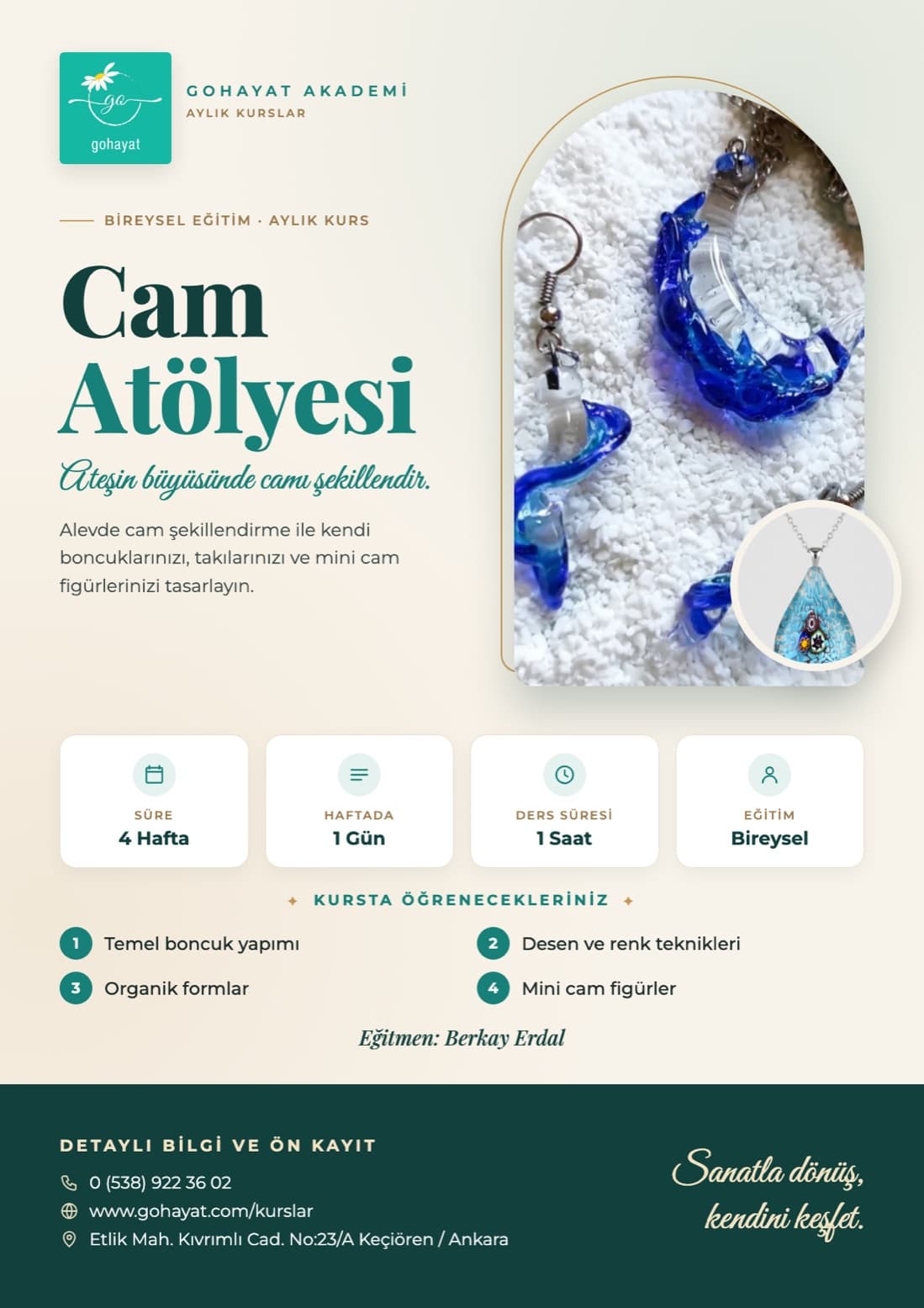 Cam Atölyesi (Alevde Cam Şekillendirme)