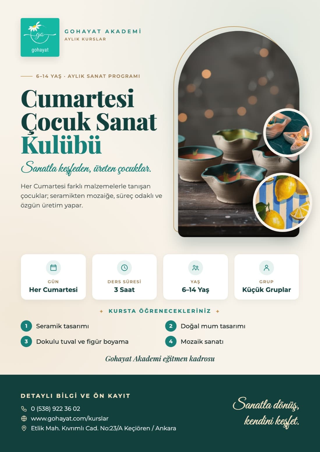 Cumartesi Çocuk Sanat Kulübü