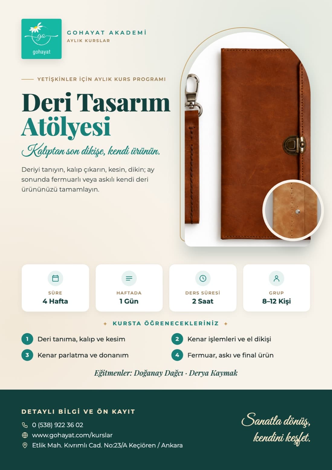 Deri Tasarım ve Uygulama Atölyesi