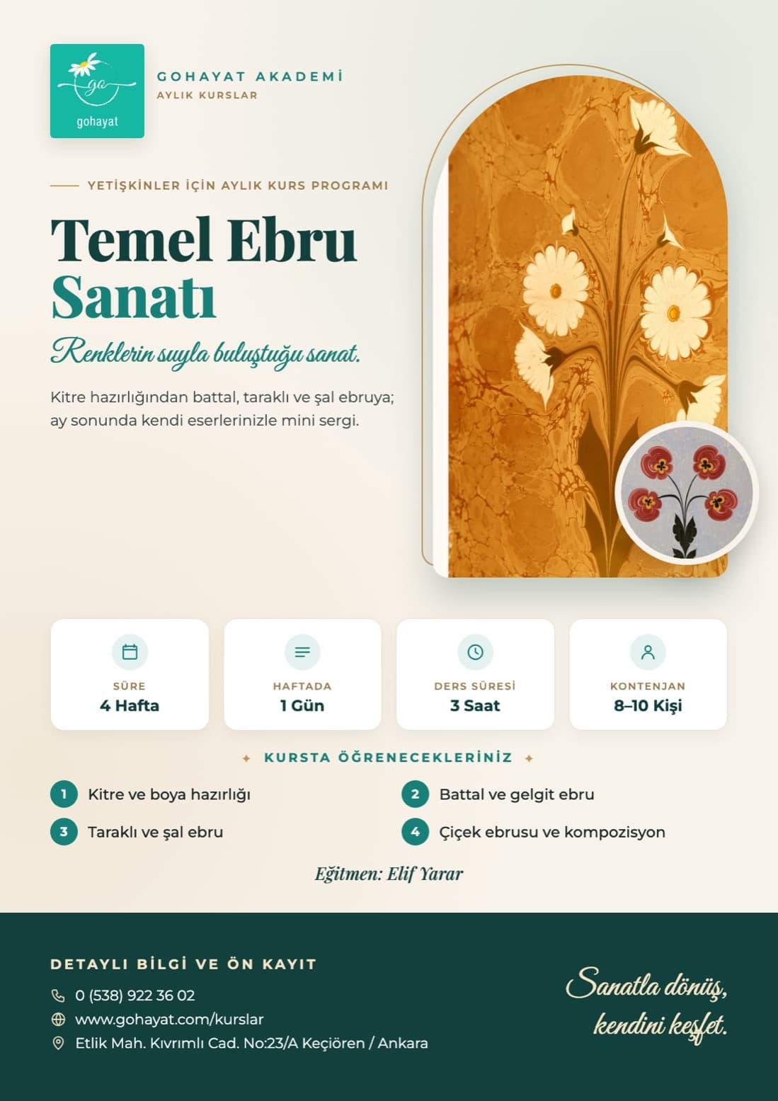 Temel Ebru Sanatı Kursu